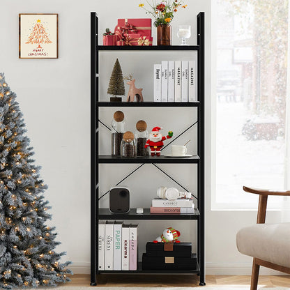 Classic 5 Tiers Bookshelf Storage Rack Shelves Storage Organizer - Flare Shack