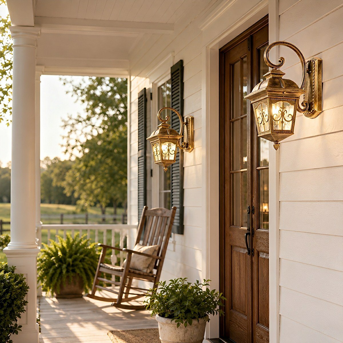 Classic European Outdoor Waterproof Tower Glass Wall Light LED Exterior Sconce - Flare Shack