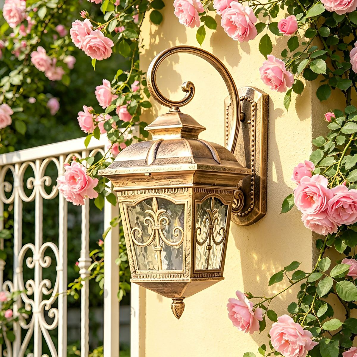 Classic European Outdoor Waterproof Tower Glass Wall Light LED Exterior Sconce - Flare Shack