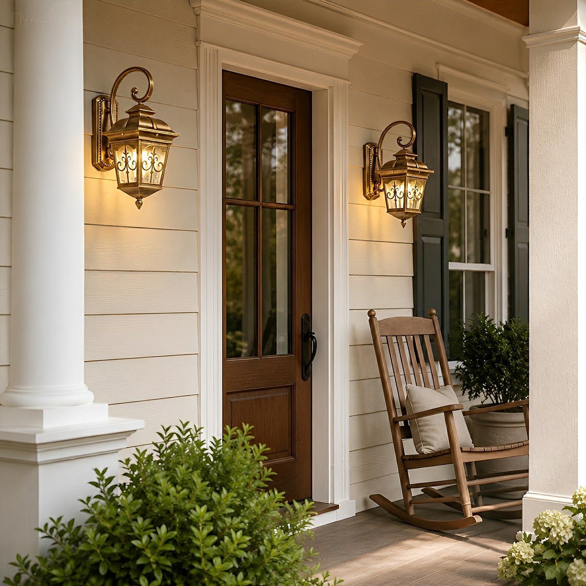 Classic European Outdoor Waterproof Tower Glass Wall Light LED Exterior Sconce - Flare Shack