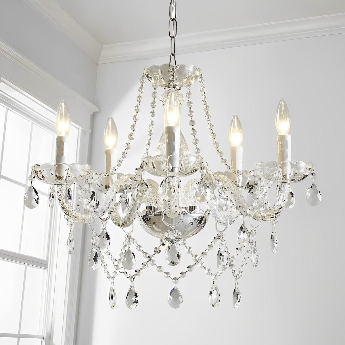 Classic Luxury Crystal Candle Chandelier Light - Flare Shack