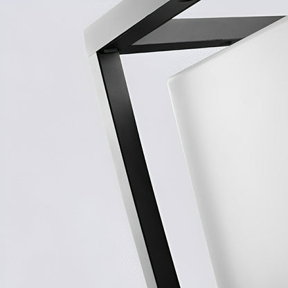 Classic Minimalist Cube Waterproof Fence Outdoor Post Light