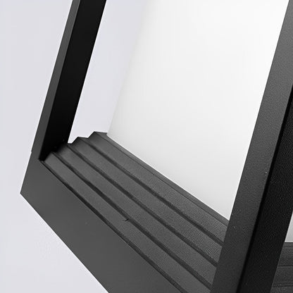 Classic Minimalist Cube Waterproof Fence Outdoor Post Light