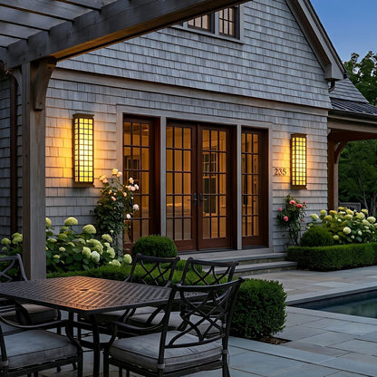 Classic Rectangular Waterproof Vintage Outdoor Wall Lights