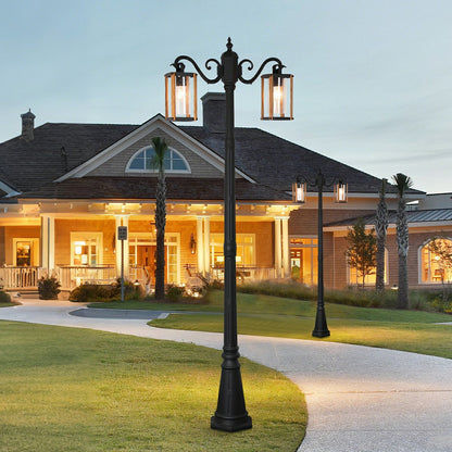 Classic Round Coach Lamps LED Outdoor Pathway Post Lights - Flare Shack