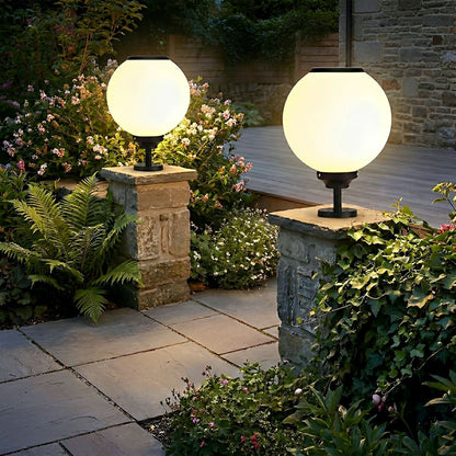 Classic Solar Fence Waterproof Globe LED Fence Post Caps Lights - Flare Shack