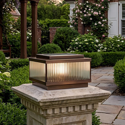 Classic Square Waterproof Outdoor Post Light Fence Pillar Lamp - Flare Shack