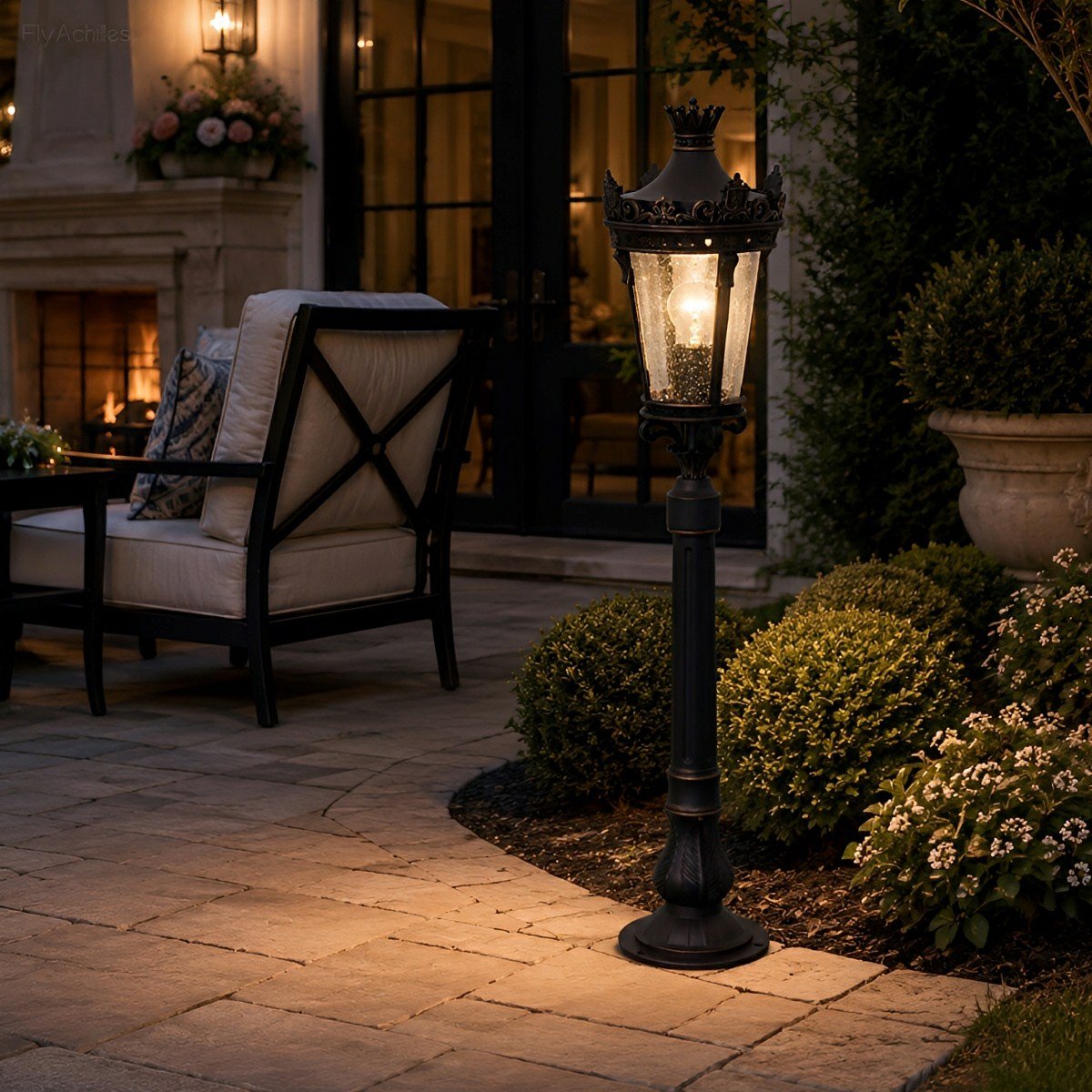 Classic Vintage European Lantern Pathway Bollard Light - Flare Shack