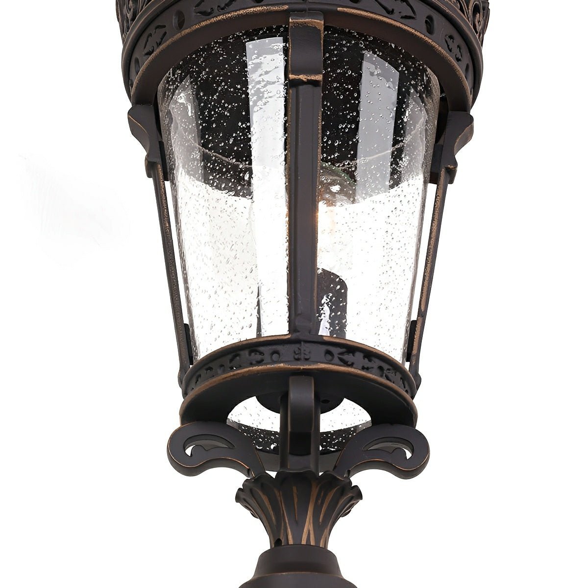 Classic Vintage European Lantern Outdoor Pathway Bollard Light