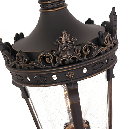 Classic Vintage European Lantern Outdoor Pathway Bollard Light