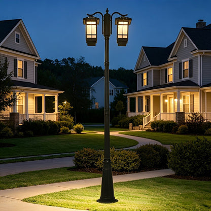 Classic Waterproof Black Outdoor Pole Lights LED Street Lamp - Flare Shack