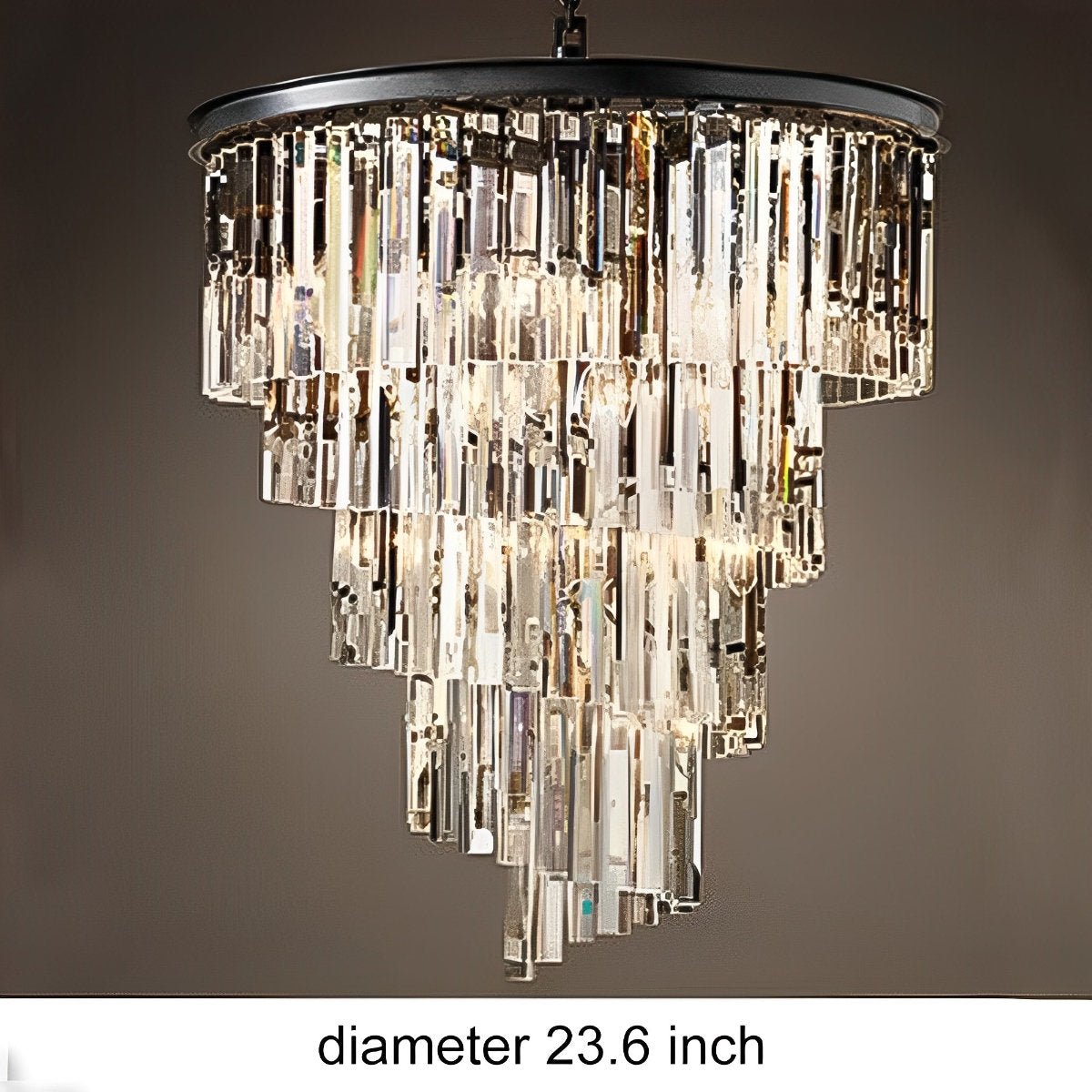 Classical Rustic Spiral Shining Crystal Chandelier - Flare Shack