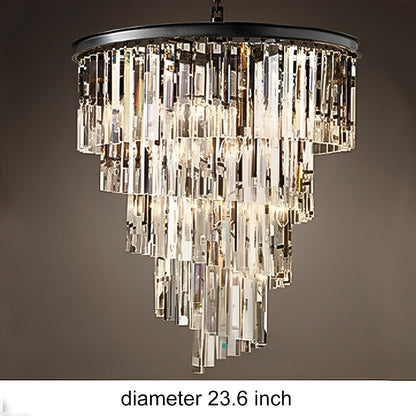 Classical Rustic Spiral Shining Crystal Chandelier - Flare Shack