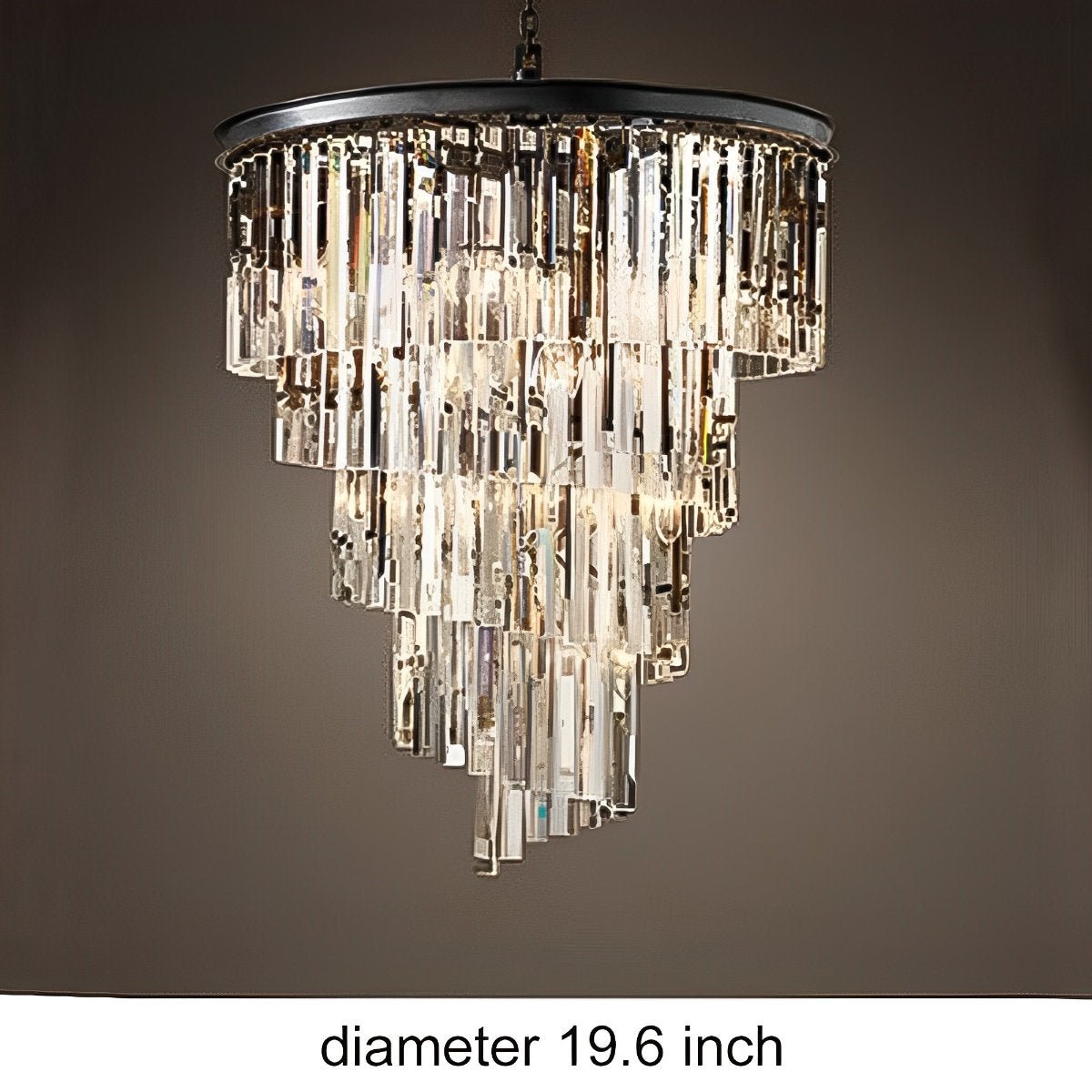 Classical Rustic Spiral Shining Crystal Chandelier - Flare Shack