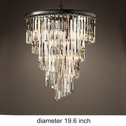 Classical Rustic Spiral Shining Crystal Chandelier - Flare Shack