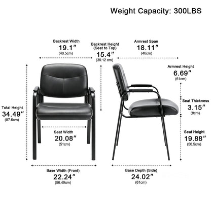Conference Room Chairs with Padded Arms Office Chairs Guest Chairs