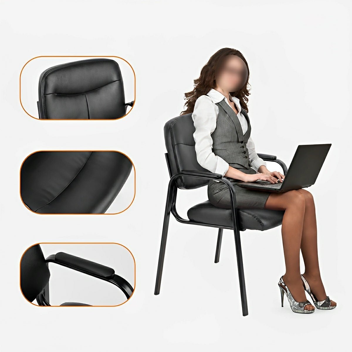 Conference Room Chairs with Padded Arms Office Chairs Guest Chairs