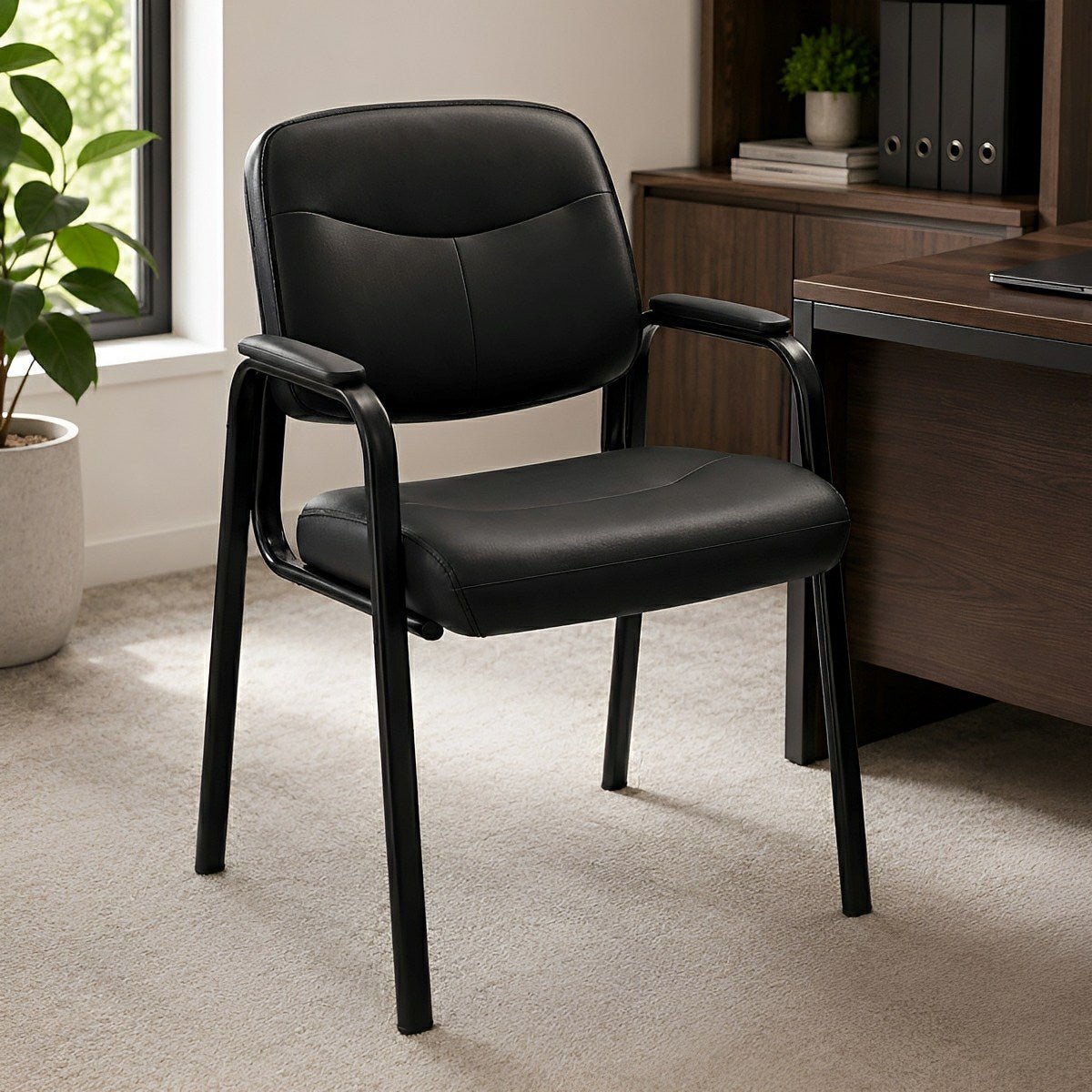 Conference Room Chairs with Padded Arms Office Chairs Guest Chairs - Flare Shack