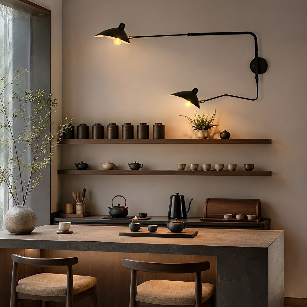 Creative Adjustable Iron Industrial Swing Arm Wall Lamp Wall Sconce Lighting - Flare Shack