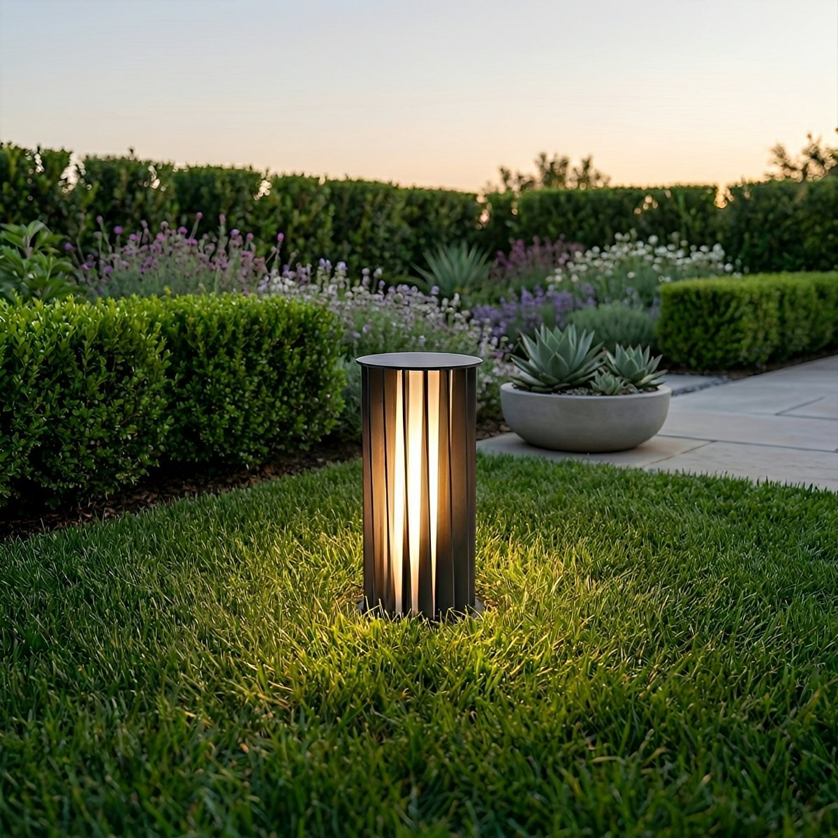 Creative Cylindrical LED Waterproof Black Modern Pathway Light Walkway Floor Lamp - Flare Shack