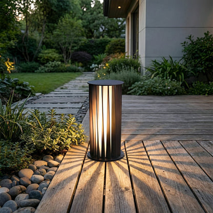 Creative Cylindrical LED Waterproof Black Modern Pathway Light Walkway Floor Lamp - Flare Shack