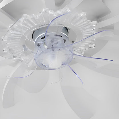 Creative Floral Shaped DC Motor LED Ceiling Fan Lights