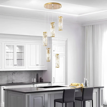 Creative Iron Crystal Glass Chandelier Pendant Lights Ceiling Lamp - Flare Shack
