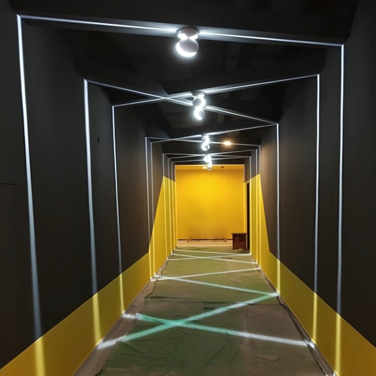 Cyberpunk Hallway LED Wall Light Beam Spot Light