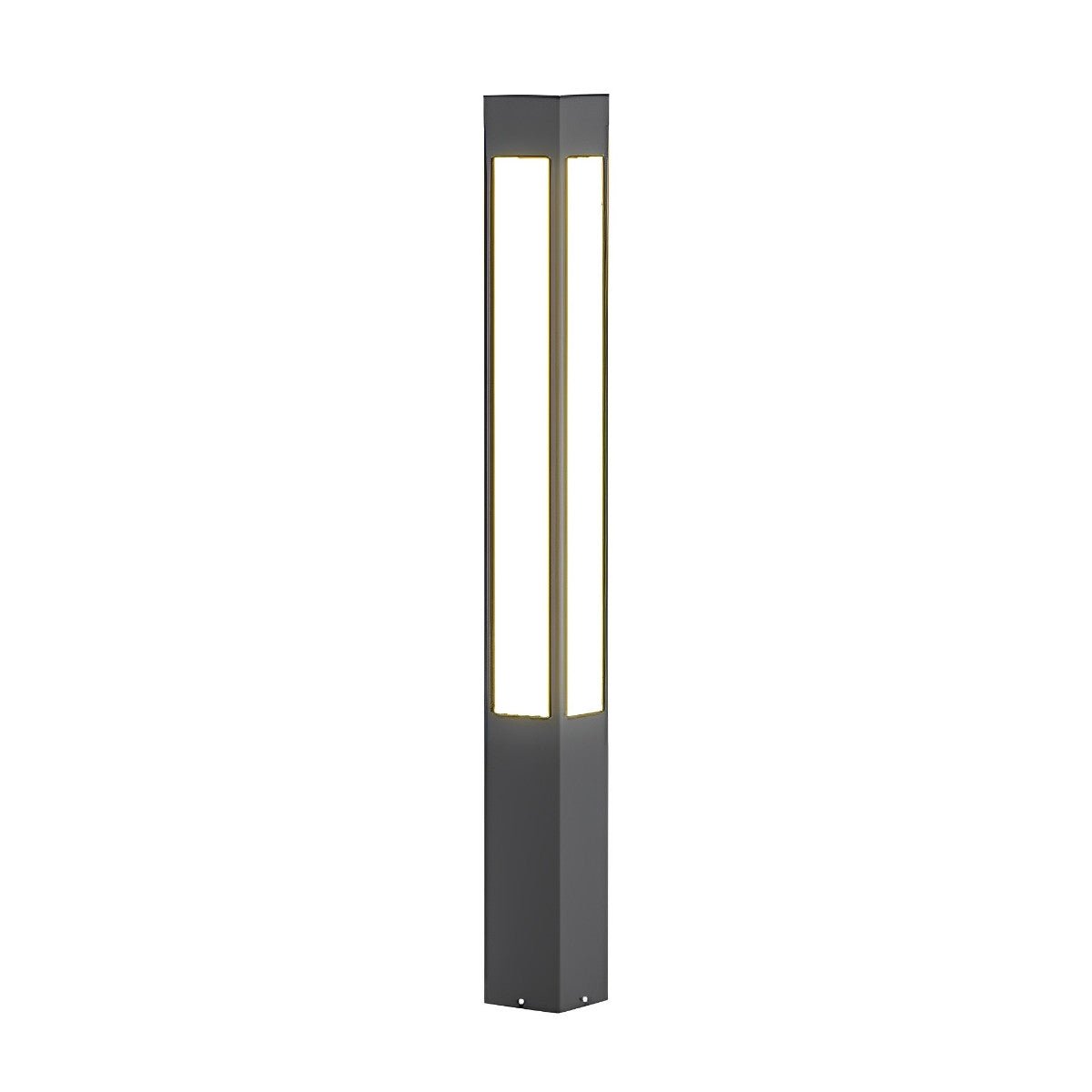 Waterproof LED Black Modern Outdoor Column Light