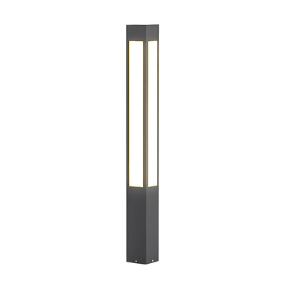 Waterproof LED Black Modern Outdoor Column Light