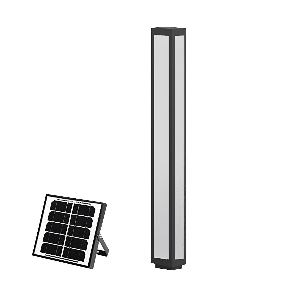Modern LED Bollard Light – Waterproof Black Outdoor Pathway Light