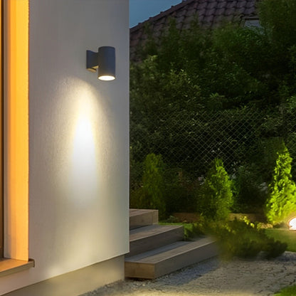 Cylinder Waterproof Outdoor Up and Down LED Exterior Wall Lights Spotlight - Flare Shack