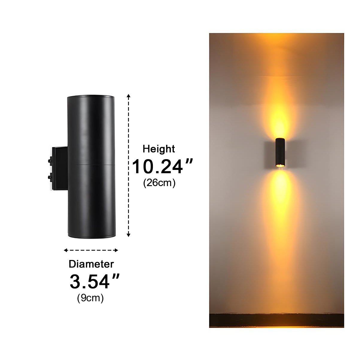 Waterproof Outdoor Up and Down LED Exterior Wall Lights Spotlight