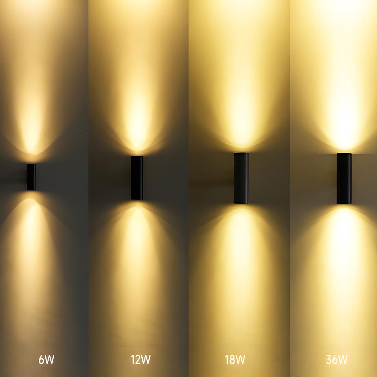 Cylinder Waterproof Outdoor Up and Down LED Exterior Wall Lights Spotlight