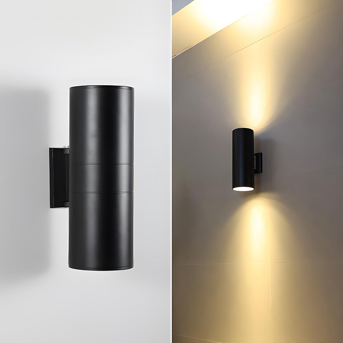 Cylinder Waterproof Outdoor Up and Down LED Exterior Wall Lights Spotlight