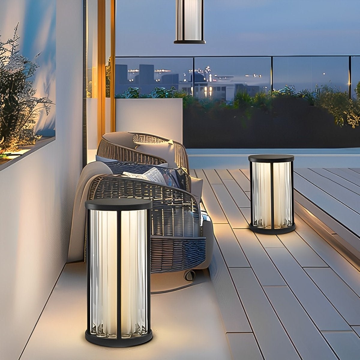 Cylinder Waterproof Solar LED Outdoor Floor Lamp - Flare Shack