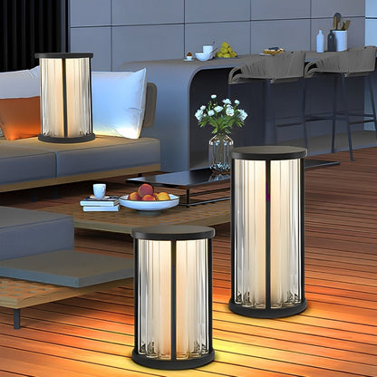 Cylinder Waterproof Solar LED Outdoor Floor Lamp - Flare Shack