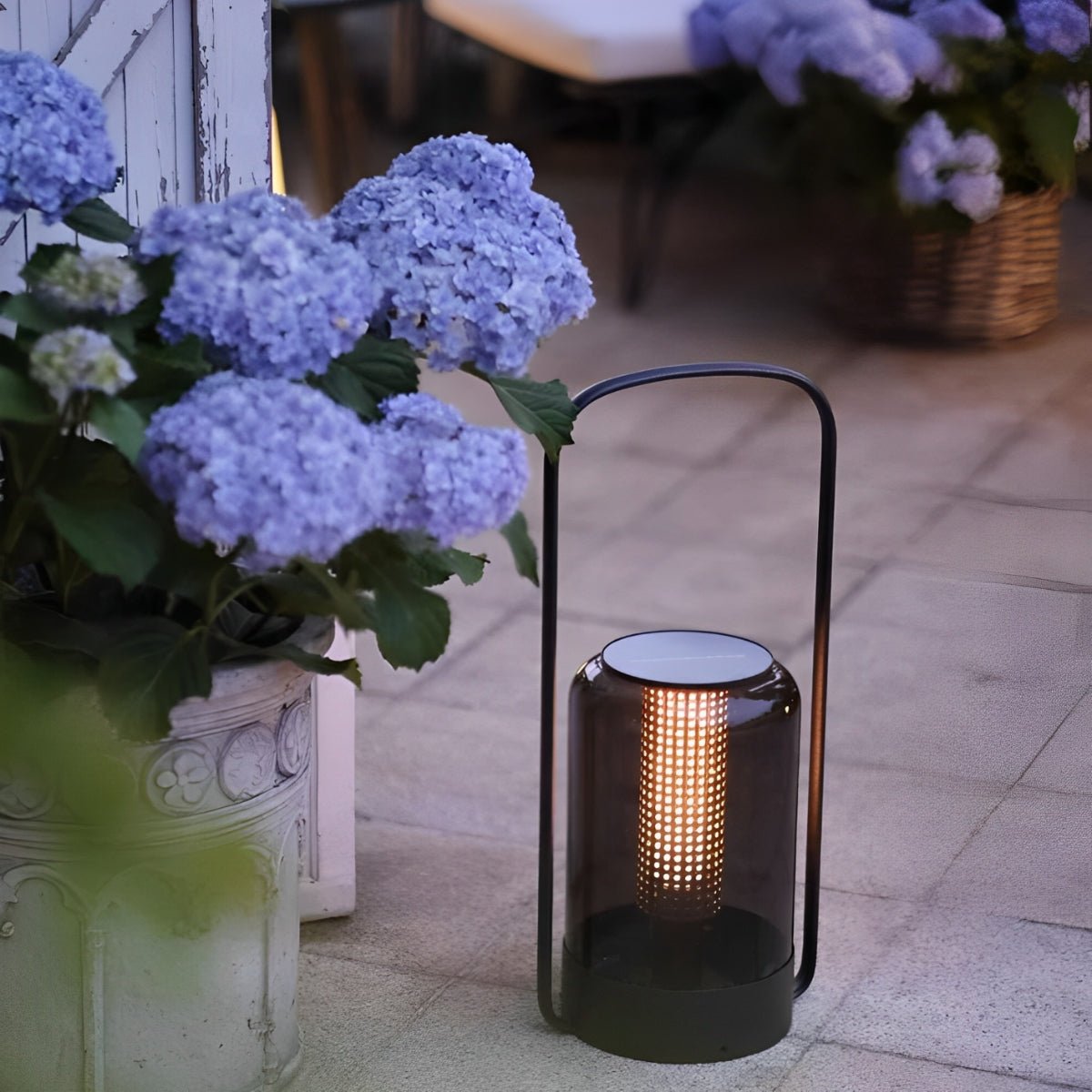 Cylinder Waterproof Solar LED Outdoor Table Floor Lamp - Flare Shack