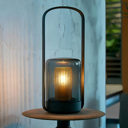 Cylinder Waterproof Solar LED Outdoor Table Floor Lamp