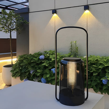 Cylinder Waterproof Solar LED Outdoor Table Floor Lamp - Flare Shack
