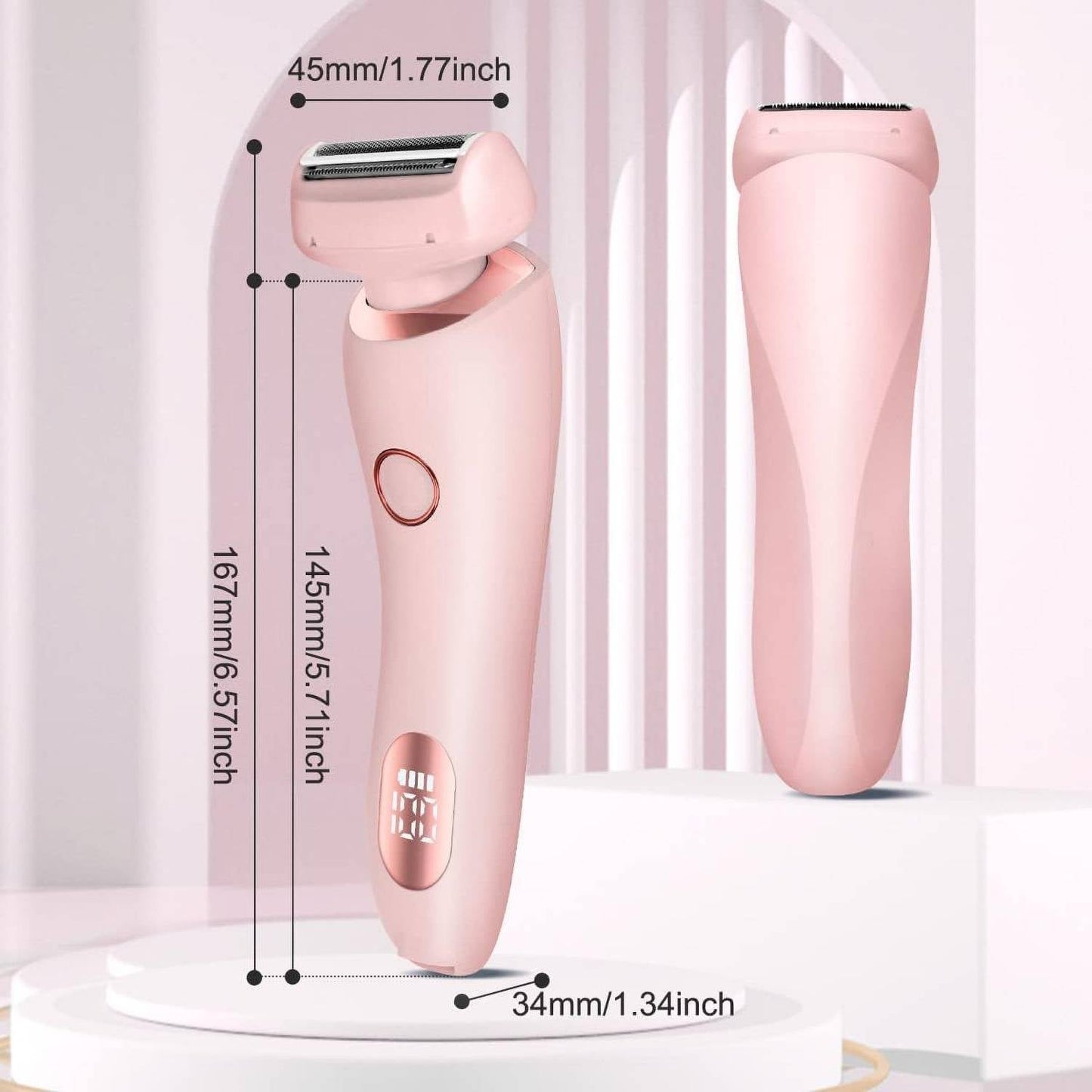 Electric Shaver 3D Floating Blade Dual-Head Waterproof Wet Dry Use Gentle Painless Hair Removal Fall 2025 Self-Care Gift