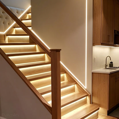 DC24V Waterproof Outdoor Recessed LED Flexible Linear Light Stair Lighting DIY