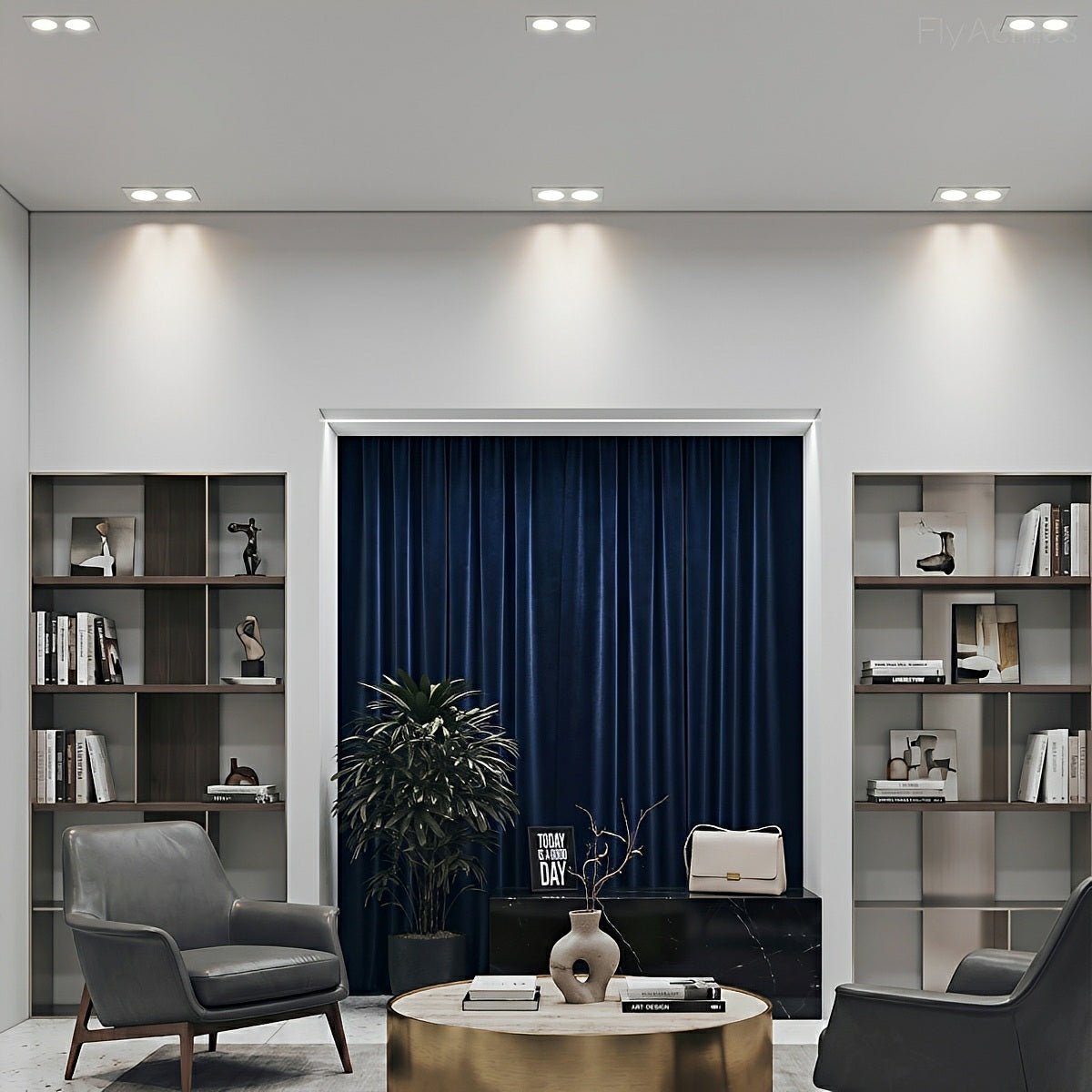 Dimmable Modern Minimalist 2 - Lights Ceiling Downlight Recessed LED Spotlight - Flare Shack