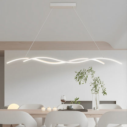 Dimmable Modern Minimalist Double Wave LED Pendant Light - Flare Shack