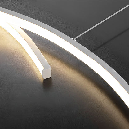 Dimmable Modern Minimalist Double Wave LED Pendant Light