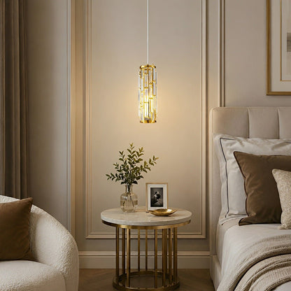Dimmable Vintage Industrial Crystal Glass Pendant Light Ceiling Light - Flare Shack