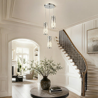 Dimmable Vintage Industrial Crystal Glass Pendant Light Ceiling Light - Flare Shack