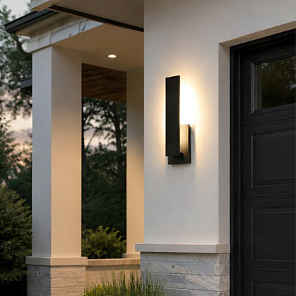 Dimmable Waterproof Rectangle Black LED Outdoor Wall Sconces - Flare Shack