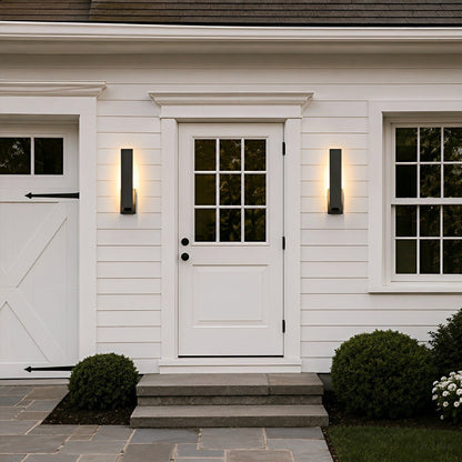 Dimmable Waterproof Rectangle Black LED Outdoor Wall Sconces