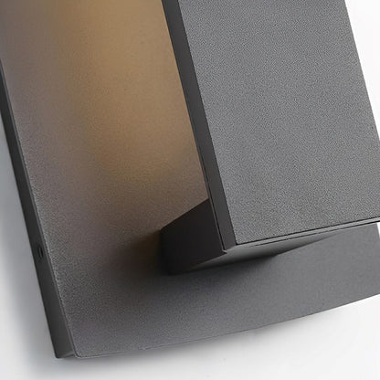 Dimmable Waterproof Rectangle Black LED Outdoor Wall Sconces
